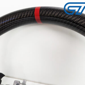 carbon cf leather steering wheel red line+ stitching for 2022+ subaru wrx vb vn