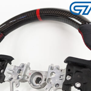 carbon cf leather steering wheel red line+ stitching for 2022+ subaru wrx vb vn
