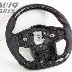 forged carbon cf leather red stitching steering wheel for 19 24 toyota supra gr a90 a91 gt gts
