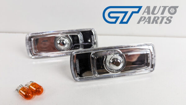 jdm clear side marker indicator lights for 91 98 nissan 180sx rps13 silvia