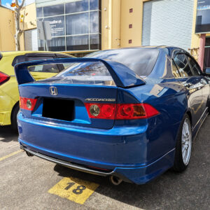 type r style plastic rear boot spoiler wing for 03 07 honda accord euro cl9