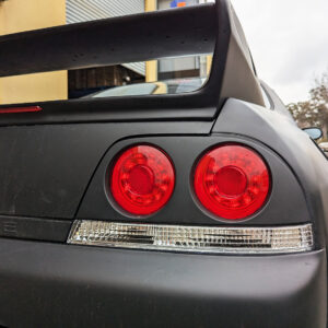 78 works fiber ring led taillights for 93 98 nissan skyline r33 gtr gts25t gtst tail lights