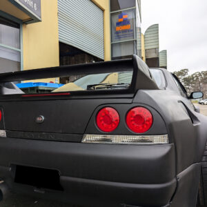 78 works fiber ring led taillights for 93 98 nissan skyline r33 gtr gts25t gtst tail lights