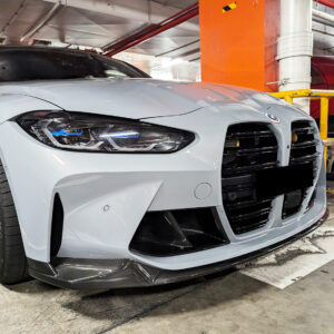 m performance style carbon fiber front bumper lip for 21 24 bmw g80 m3 g82 g83 m4
