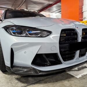 m performance style carbon fiber front bumper lip for 21 24 bmw g80 m3 g82 g83 m4