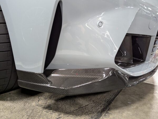 m performance style carbon fiber front bumper lip for 21 24 bmw g80 m3 g82 g83 m4