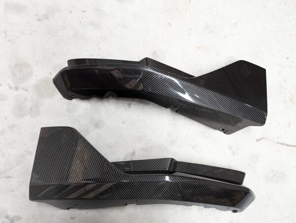 dry carbon fiber rear bumper side splitter for 21 24 bmw m4 g82 g83