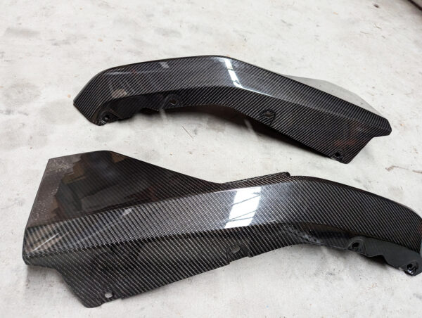 dry carbon fiber rear bumper side splitter for 21 24 bmw m4 g82 g83