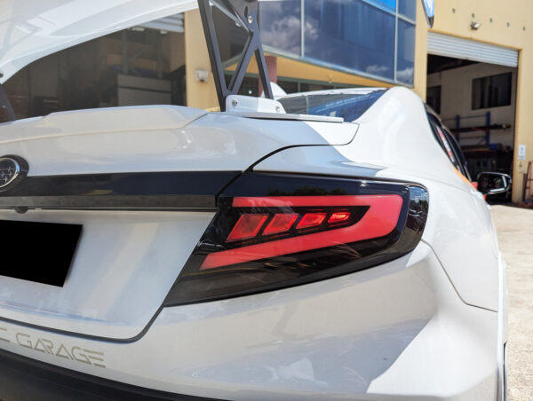 v2 smoke black led dynamic taillights for 22 25 subaru wrx vb tail lights