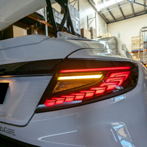 v3 black dragon scale led dynamic taillights for 22 25 subaru wrx vb tail lights