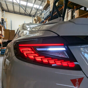 v3 smoke black dragon scale led dynamic taillights for 22 25 subaru wrx vb tail lights