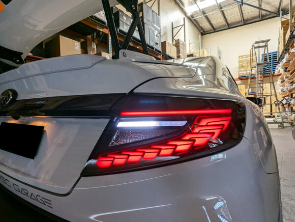 v3 black dragon scale led dynamic taillights for 22 25 subaru wrx vb tail lights