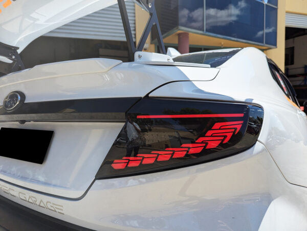 v3 smoke black dragon scale led dynamic taillights for 22 25 subaru wrx vb tail lights