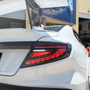 v3 smoke black dragon scale led dynamic taillights for 22 25 subaru wrx vb tail lights