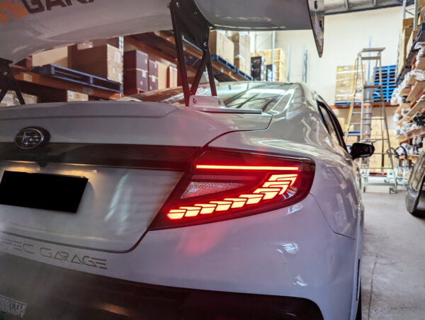 v3 black dragon scale led dynamic taillights for 22 25 subaru wrx vb tail lights