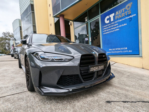 v style vorsteiner carbon fiber front bumper lip for 21 24 bmw g80 m3 g82 g83 m4