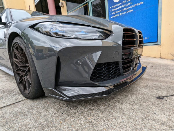 v style vorsteiner carbon fiber front bumper lip for 21 24 bmw g80 m3 g82 g83 m4