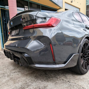 dry carbon fiber rear bumper side splitter for 21 24 bmw m3 g80