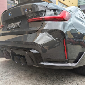 dry carbon fiber rear bumper side splitter for 21 24 bmw m3 g80