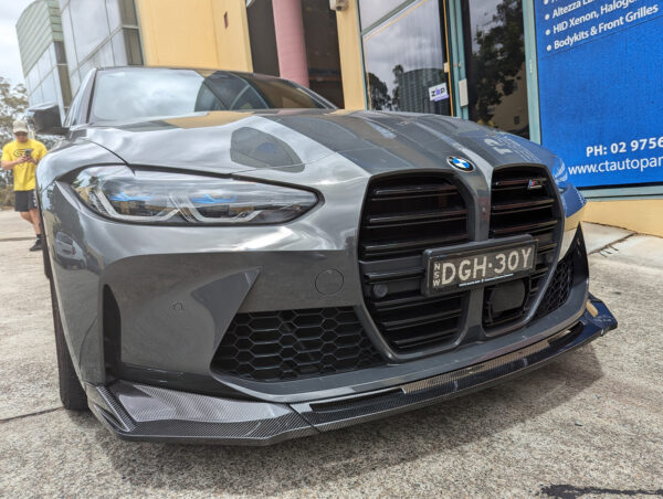 v style vorsteiner carbon fiber front bumper lip for 21 24 bmw g80 m3 g82 g83 m4