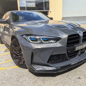 v style vorsteiner carbon fiber front bumper lip for 21 24 bmw g80 m3 g82 g83 m4