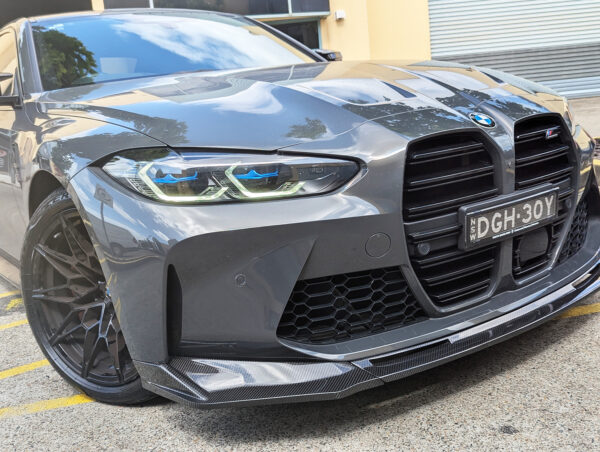 v style vorsteiner carbon fiber front bumper lip for 21 24 bmw g80 m3 g82 g83 m4