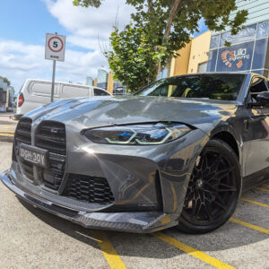 v style vorsteiner carbon fiber front bumper lip for 21 24 bmw g80 m3 g82 g83 m4