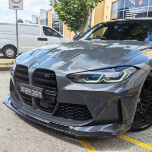 v style vorsteiner carbon fiber front bumper lip for 21 24 bmw g80 m3 g82 g83 m4