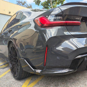 dry carbon fiber rear bumper side splitter for 21 24 bmw m3 g80