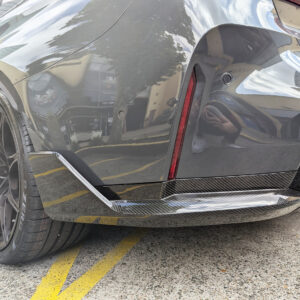 dry carbon fiber rear bumper side splitter for 21 24 bmw m3 g80