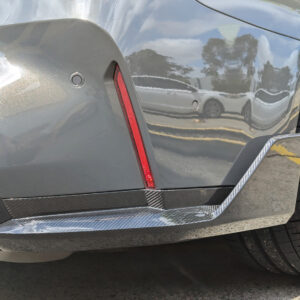 dry carbon fiber rear bumper side splitter for 21 24 bmw m3 g80