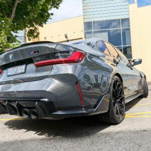 dry carbon fiber rear bumper side splitter for 21 24 bmw m3 g80