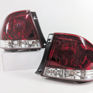 jdm clear red tail lights for 99 05 lexus is200 is300 toyota altezza taillights