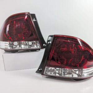 jdm clear red tail lights for 99 05 lexus is200 is300 toyota altezza taillights