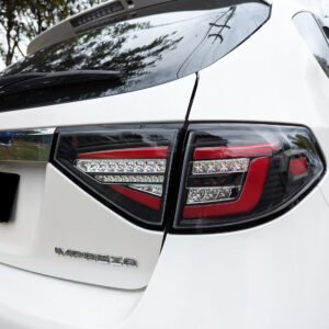 spec d black red 3d led tail light dynamic signal for 08 13 subaru impreza g3 wrx rs sti hatchback taillights