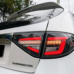 spec d black red 3d led tail light dynamic signal for 08 13 subaru impreza g3 wrx rs sti hatchback taillights