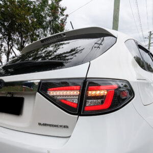 spec d black red 3d led tail light dynamic signal for 08 13 subaru impreza g3 wrx rs sti hatchback taillights