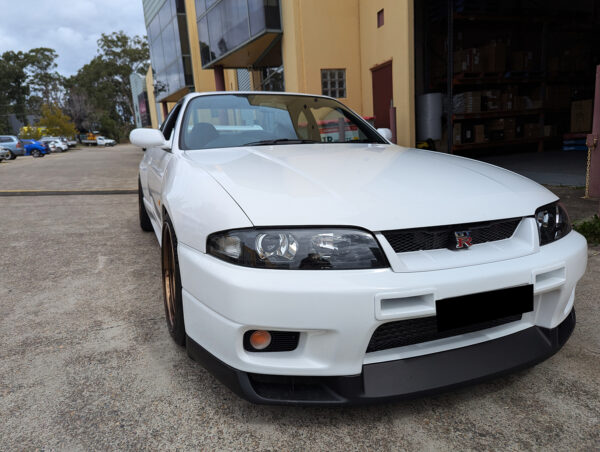 jdm black oe projector headlights for nissan skyline r33 gtr gts25 gts series 1&3 head lights