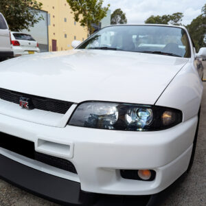 jdm black oe projector headlights for nissan skyline r33 gtr gts25 gts series 1&3 head lights