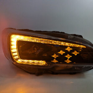 coplus stellar star logo led drl headlights for 14 17 subaru wrx sti levorg va