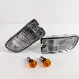 clear front bumper turn signal indicator lights for 98 00 subaru impreza gc8 gf8 wrx sti