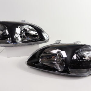 ek9 type r oem style black headlights for 96 98 honda civic ek vti