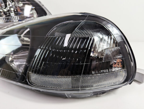 ek9 type r oem style black headlights for 96 98 honda civic ek vti