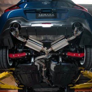 remark quad exit cat back exhaust – subaru brz/toyota gr86 (stainless tips)