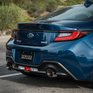 remark axleback muffler delete set – subaru brz/toyota gr86 (double wall stainless tips)