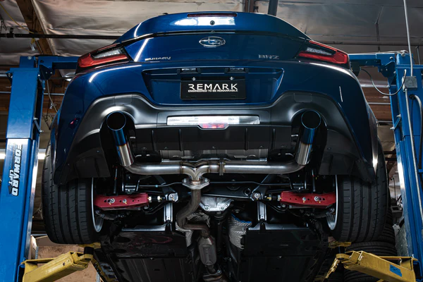 remark boso edition axleback muffler delete set – subaru brz/toyota gr86 (stainless tips)
