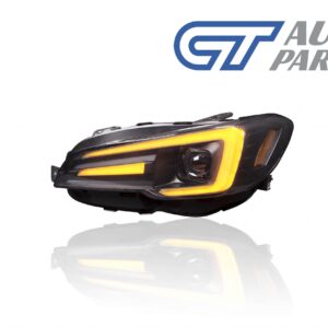 apex led drl dynamic blinker headlights for 18 21 subaru wrx sti v1 levorg