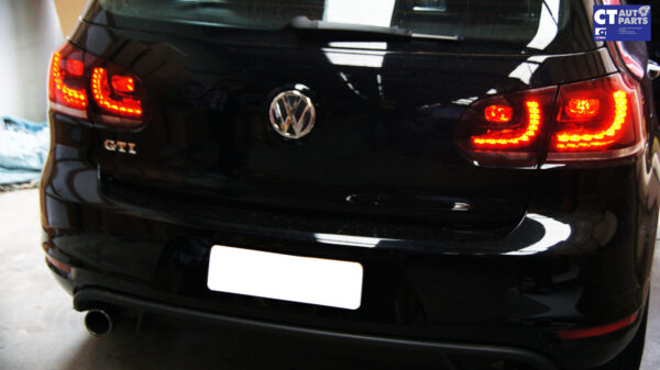 golf r style clear red full led taillights for 2009 2013 vw golf 6 vi mk6 tsi tdi gti