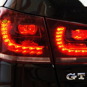golf r style clear red full led taillights for 2009 2013 vw golf 6 vi mk6 tsi tdi gti