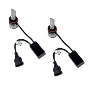 “enzo” 2x h11 h8 h9 h16 canbus led headlight bulbs hid conversion kit 10400lm 6500k